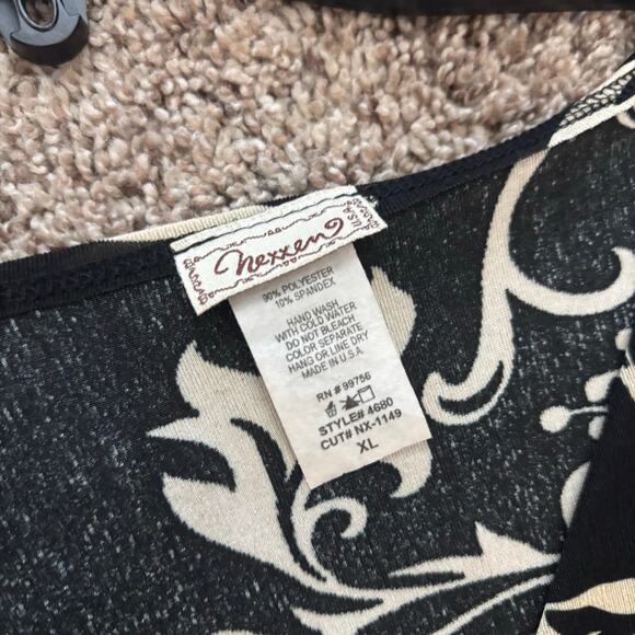 VTG Nexxen Women’s Floral Whimsygoth Long Sleeve Top XL 90s Babydoll Y2k - Picture 8 of 9